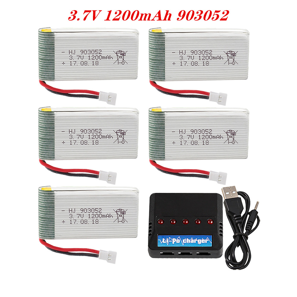 Rc Hobby Airplanes - 3.7V 1200mah903052 Zestaw ładowarki Lipo ze