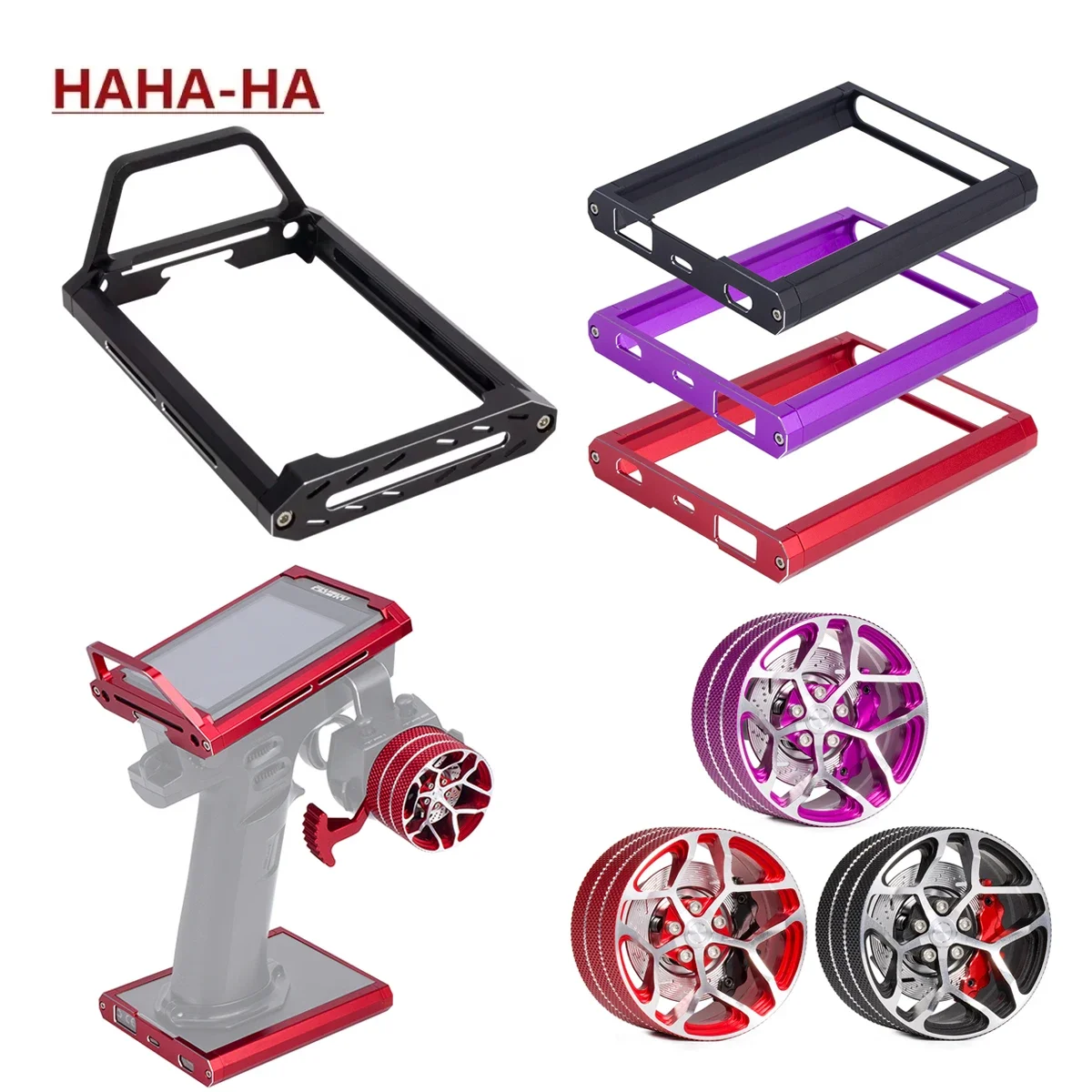 Hobby Zone Rc - Aluminiowy CNC nadajnik rama zabezpieczająca uchwyt