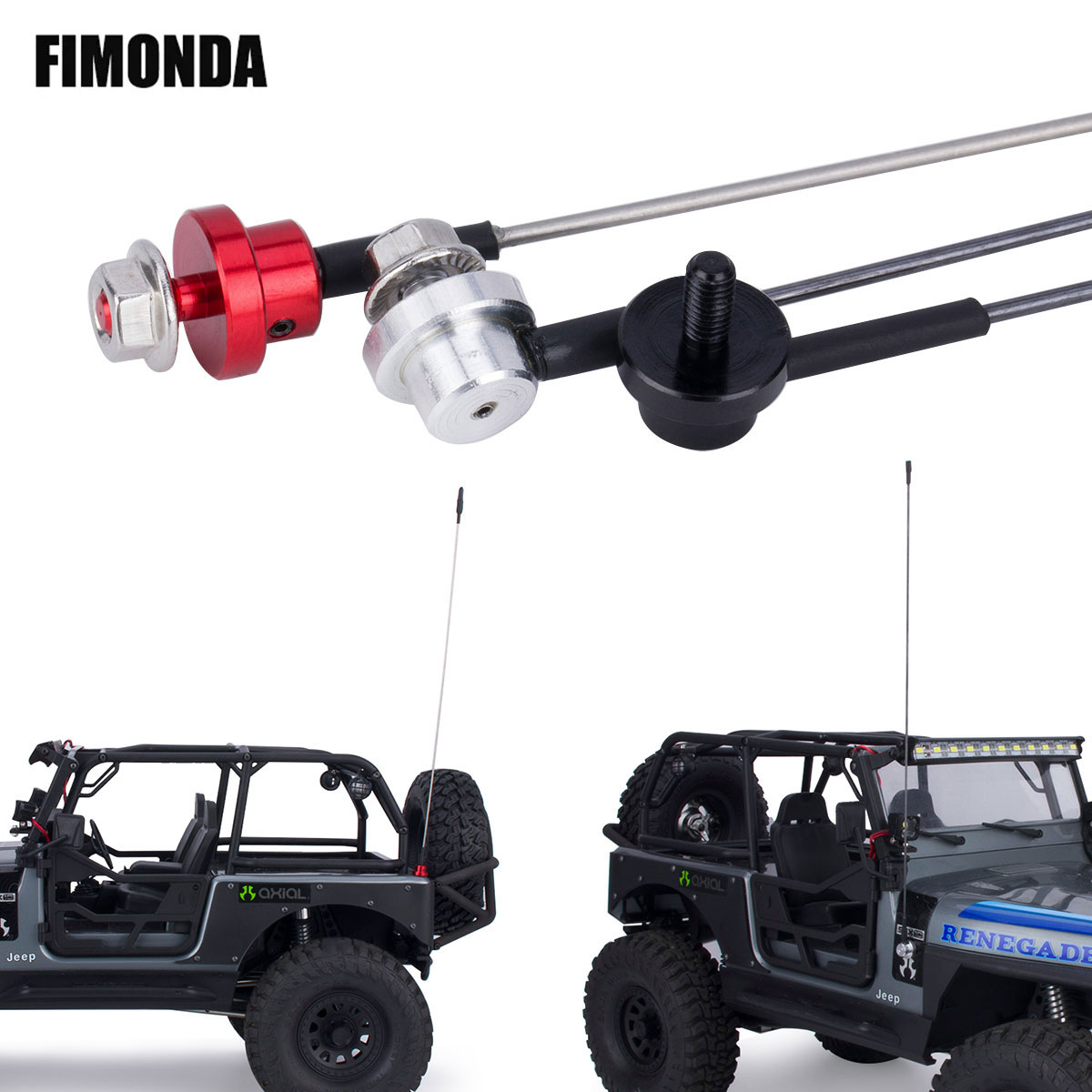 Hobby Zone Rc - 50cm metalowa regulowana antena symulacyjna z