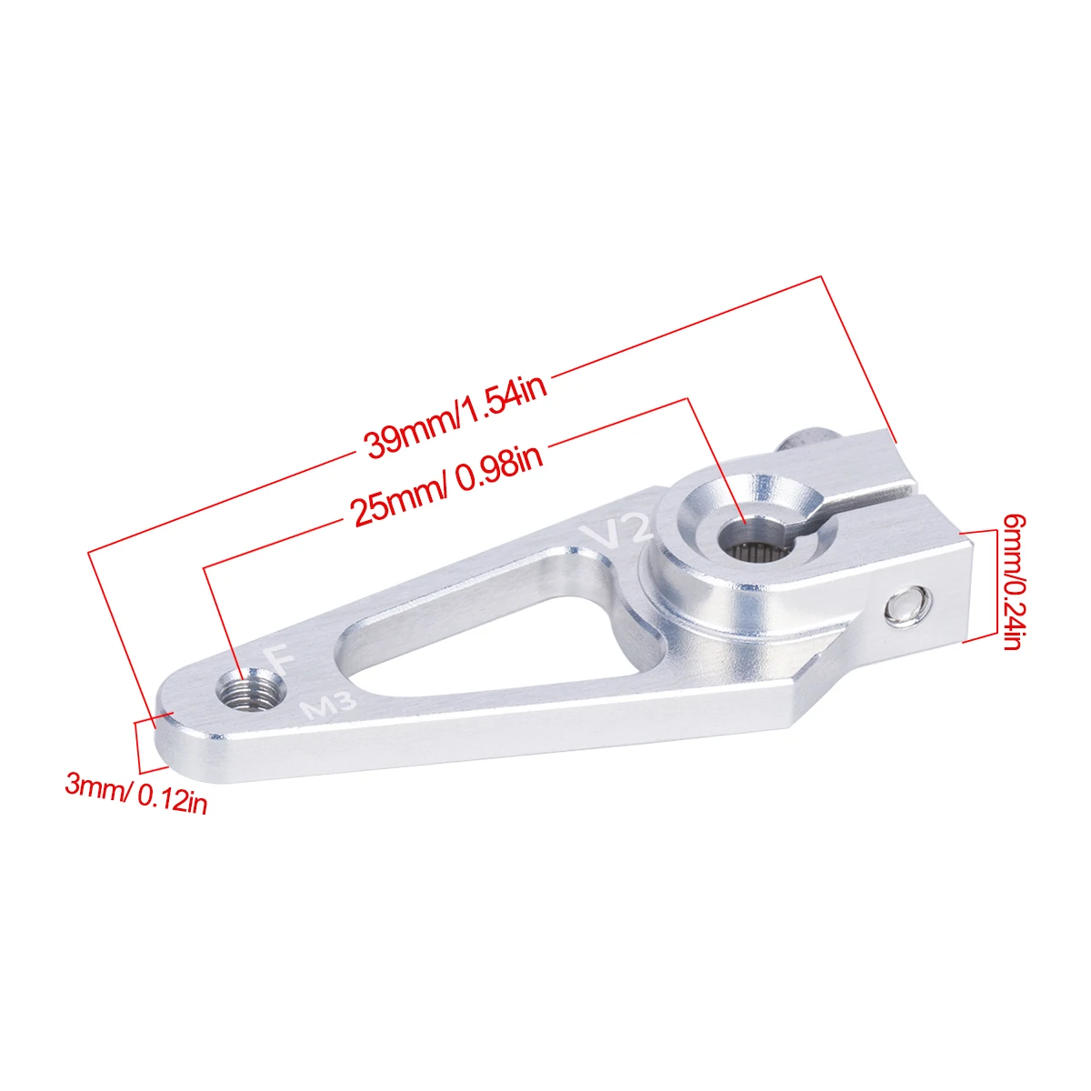Ramię serwa 39mm M3 7075 z alu – Hobby Zone Rc recenzja i cena
